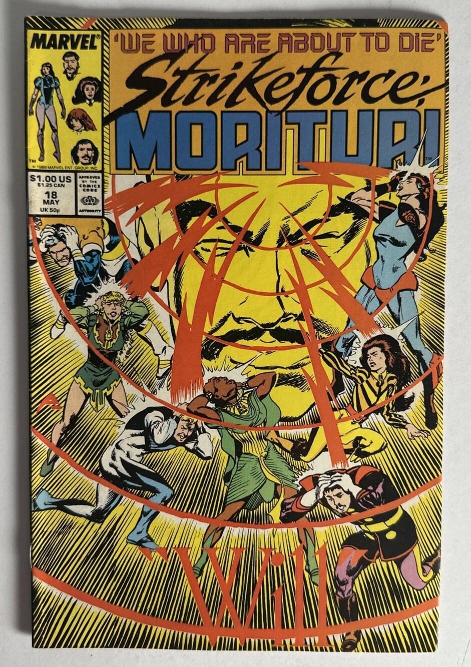 Strikeforce: Morituri #18 1988 Marvel Comics Comic Book b&b